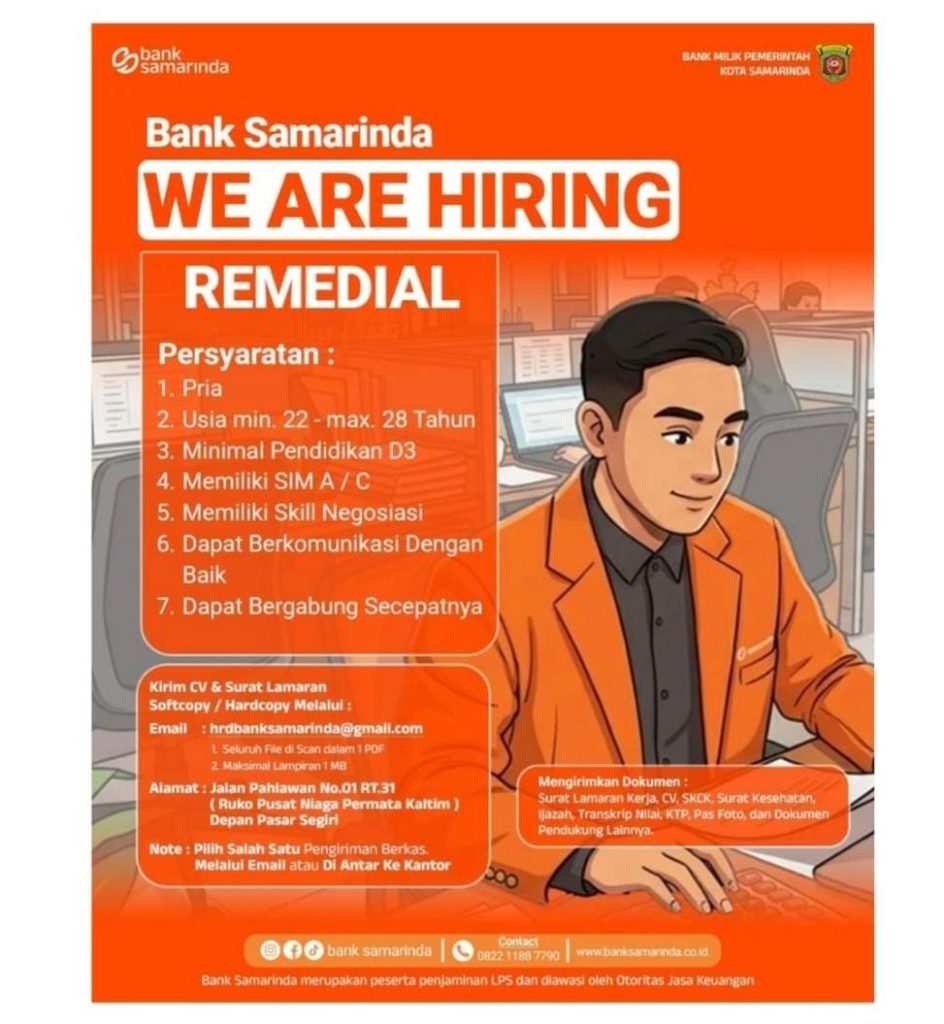 bank samarinda remedial